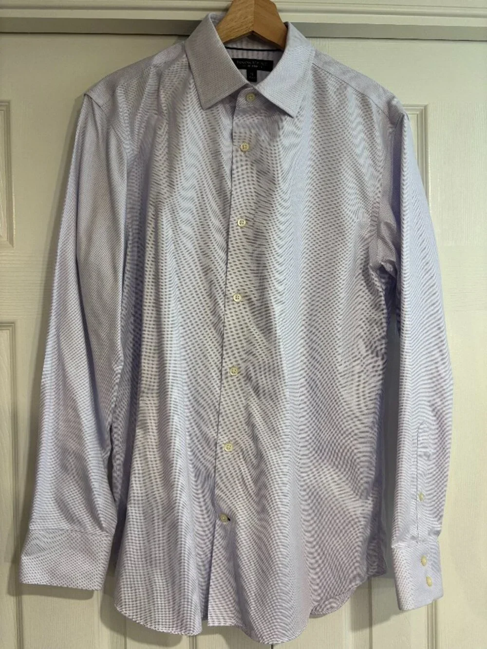 Banana Republic Button Down Dress Shirt Non-Iron Slim Fit 100% Cotton Men's M